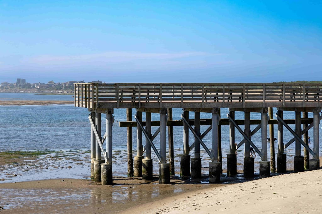 Pier over the ocean in Lincoln City, Oregon