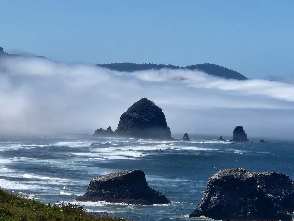 Ecola Park view of Haystack Rock
