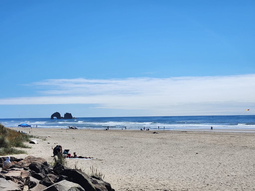 Beach at Rockaway Beach, Oregon