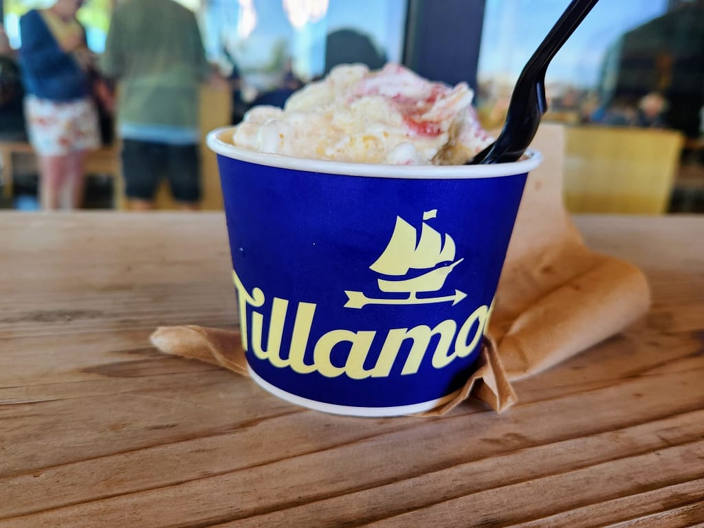 Ice cream at Tillamook Creamery