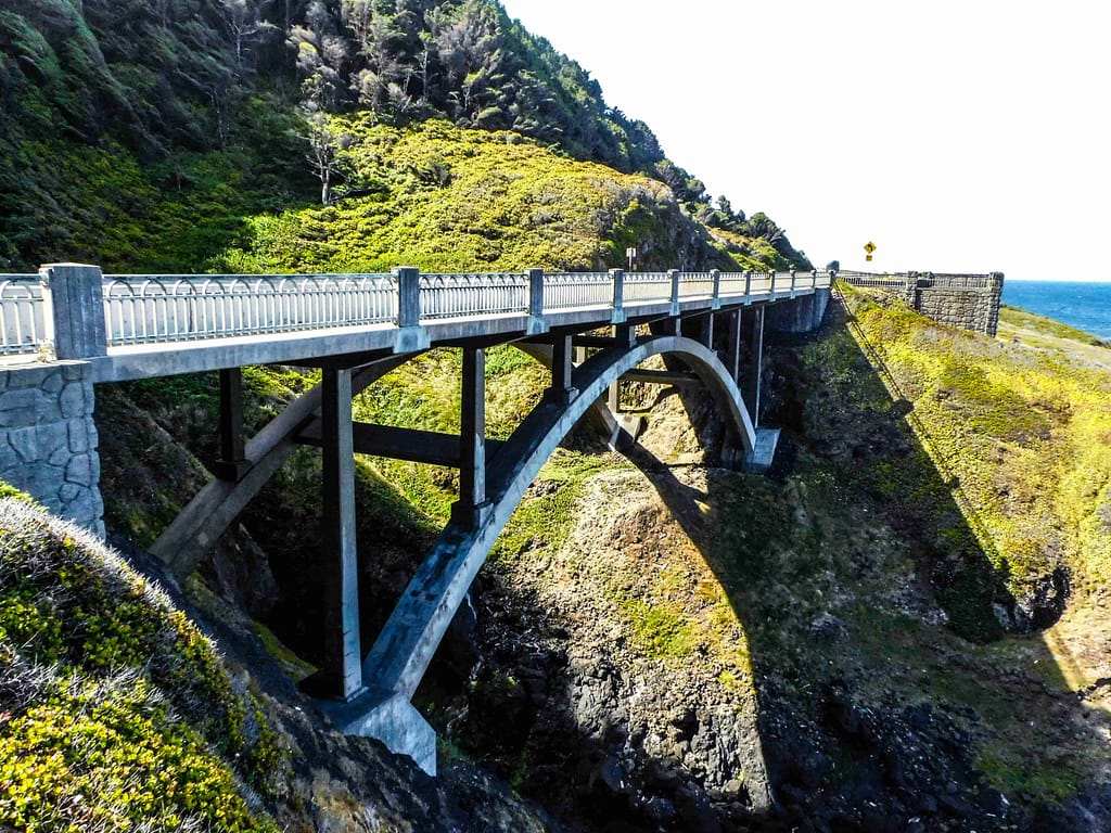 Bridge on Highway 101 near Yachats, Oregon