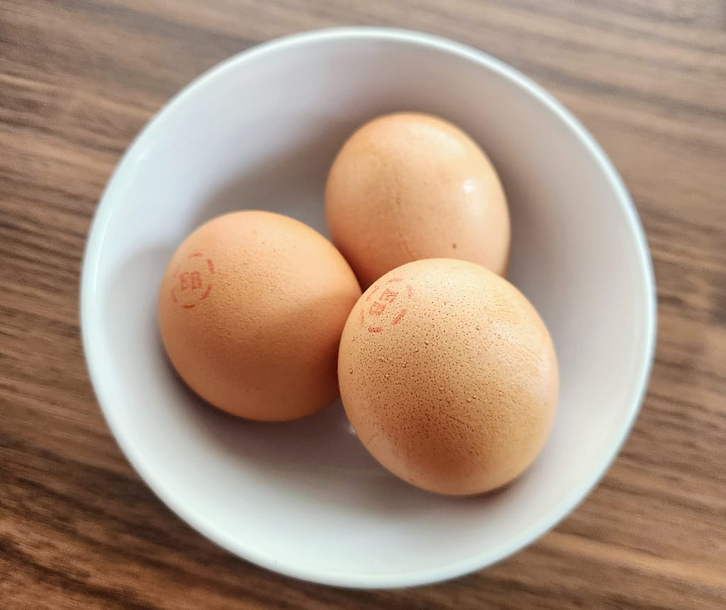 Eggs in a bowl