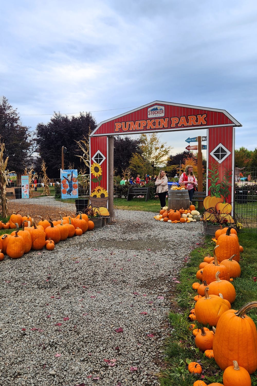 Entrance to the Pumpkin Patch play area at Stocker Farms in Snohomish